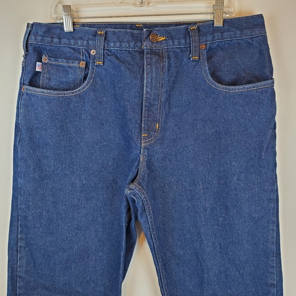 All American Clothing Mens Denim Blue Jeans Pants Size 38x32 Mens - Picture 2 of 13